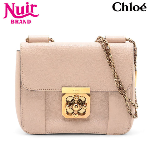 Chloe Leather Elsie Shoulder Bag pink beige WS15514