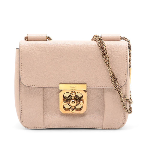 Chloe Leather Elsie Shoulder Bag pink beige WS15514
