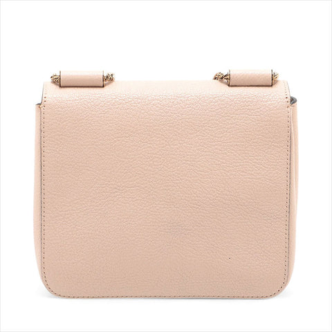 Chloe Leather Elsie Shoulder Bag pink beige WS15514