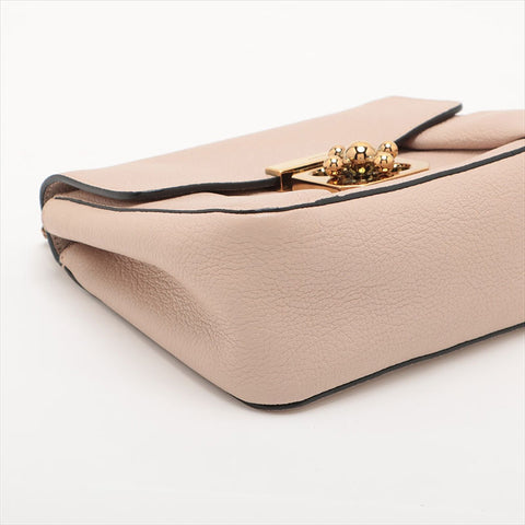 Chloe Leather Elsie Shoulder Bag pink beige WS15514