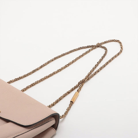 Chloe Leather Elsie Shoulder Bag pink beige WS15514