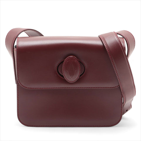 卡地亚皮革必须做肩袋波尔多WS15518