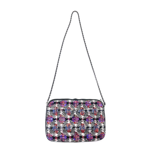 Chanel Tweed Girl Coco Button Charm Umhängetasche Multicolor WS1551