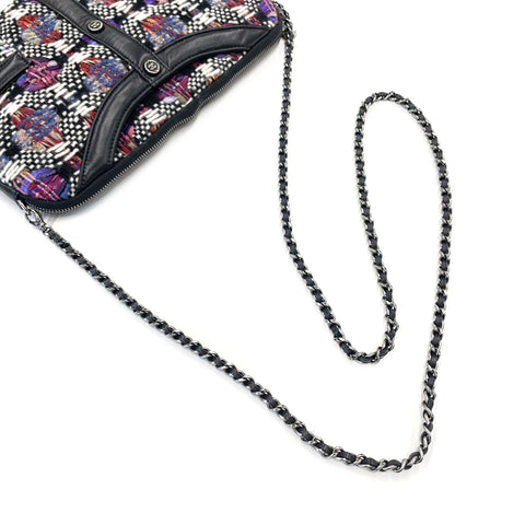 Chanel Tweed Girl Coco Button Charm Umhängetasche Multicolor WS1551