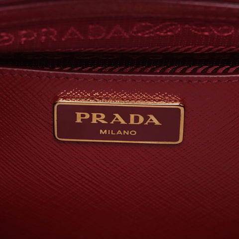 PRADA Patent leather Handbag Red WS15520
