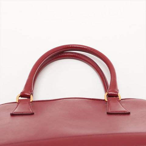 PRADA Patent leather Handbag Red WS15520
