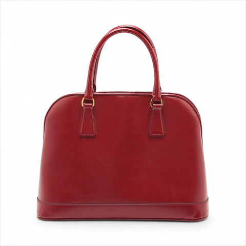 PRADA Patent leather Handbag Red WS15520