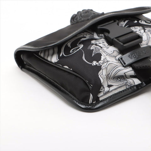 ヴェルサーチ VERSACE メドゥーサ ナイロン ショルダーバッグ ブラック WS15525