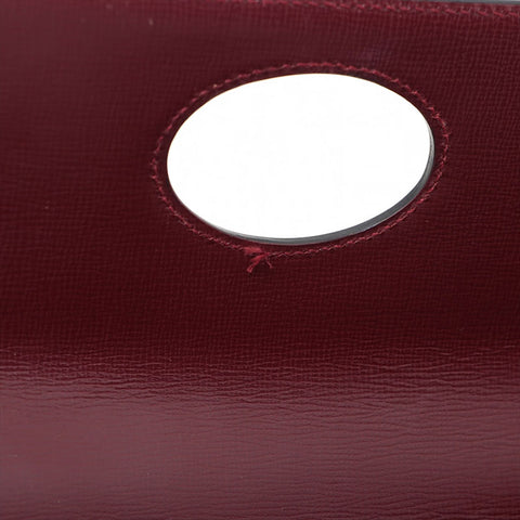 CARTIER Must Do Leather Handbag Bordeaux WS15526