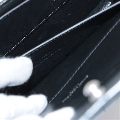 YVES SAINT LAURENT Embossed Leather Babylon Shoulder Bag black WS15527