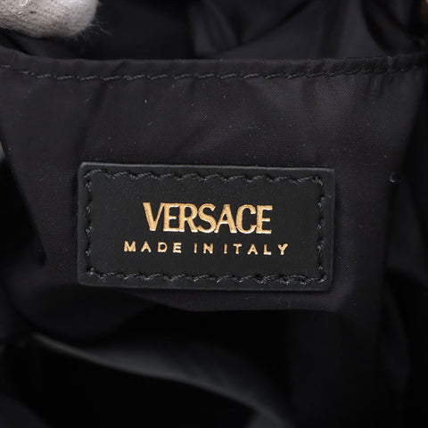VERSACE Mini Bucket Nylon La Medusa Shoulder Bag black WS15528