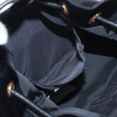 VERSACE Mini Bucket Nylon La Medusa Shoulder Bag black WS15528