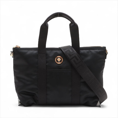 VERSACE Nylon Medusa 2way Shoulder Bag black WS15531