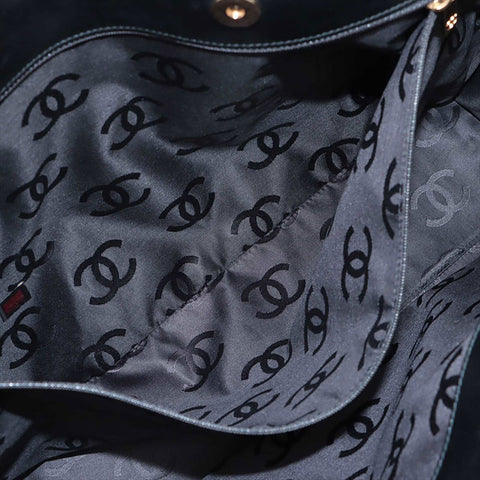 CHANEL Wild Stitch Leather No. 7 2001-2002 Shoulder Bag black WS15534