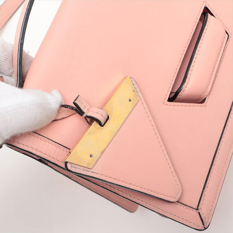 Loewe皮革巴塞罗那肩带粉红色WS15536