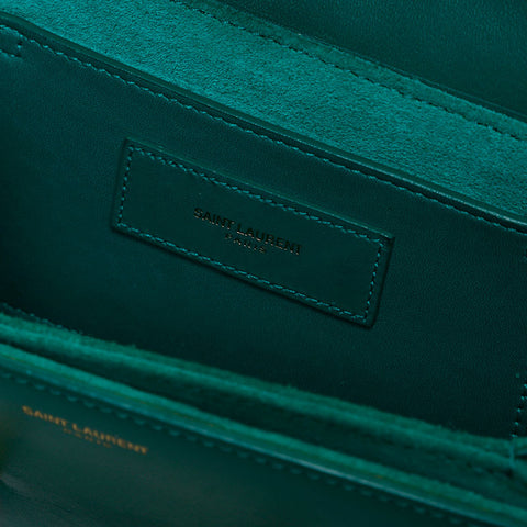 SAINT LAURENT PARIS leather Shoulder Bag green WS15541