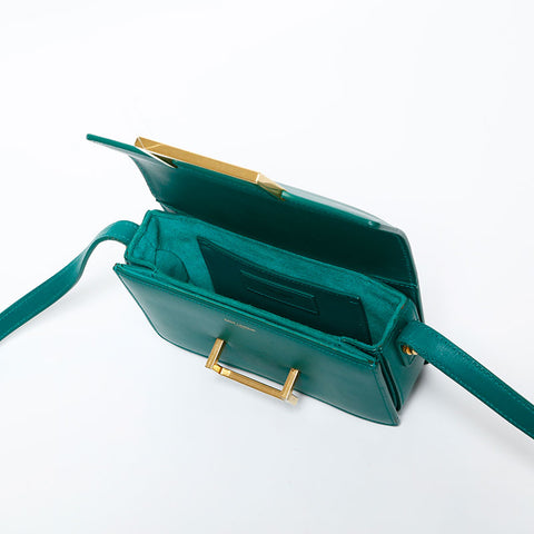 SAINT LAURENT PARIS leather Shoulder Bag green WS15541