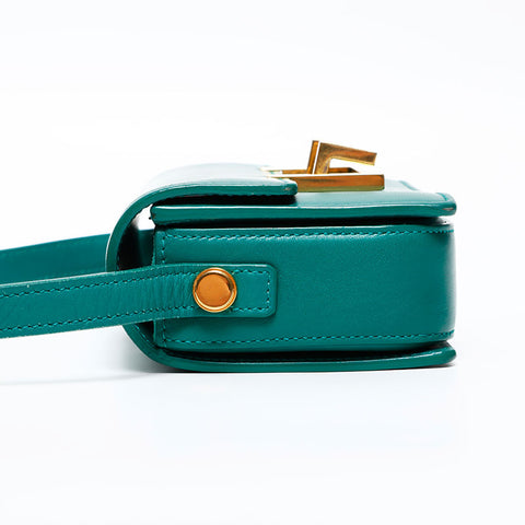 SAINT LAURENT PARIS leather Shoulder Bag green WS15541