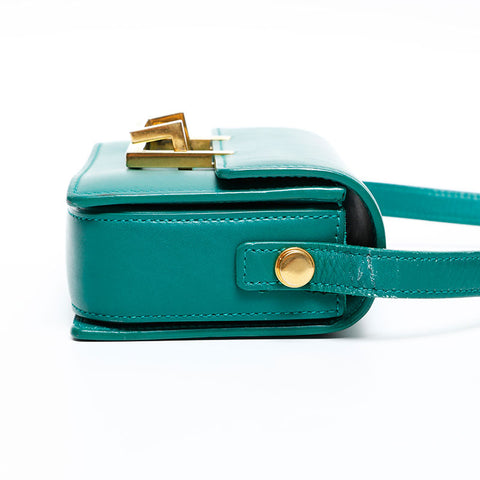 SAINT LAURENT PARIS leather Shoulder Bag green WS15541