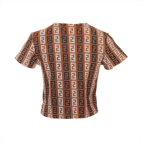 FENDI Size: 44 Zucchino pile fabric Short sleeve T-shirt Brown WS15545