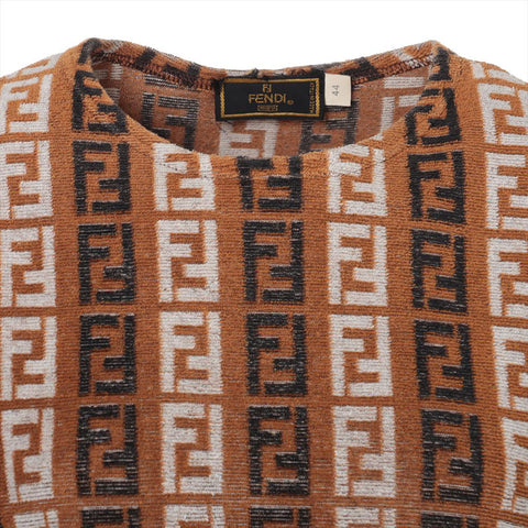 FENDI Size: 44 Zucchino pile fabric Short sleeve T-shirt Brown WS15545