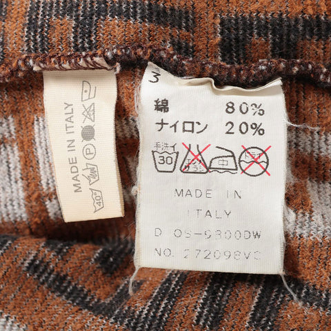 FENDI Size: 44 Zucchino pile fabric Short sleeve T-shirt Brown WS15545