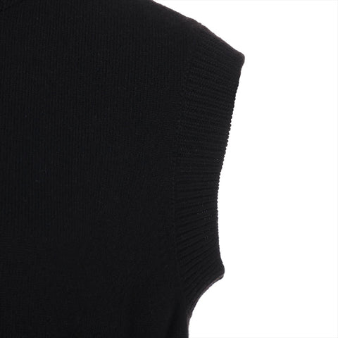CELINE Size:L Cashmere Vest Turtleneck knit black WS15546