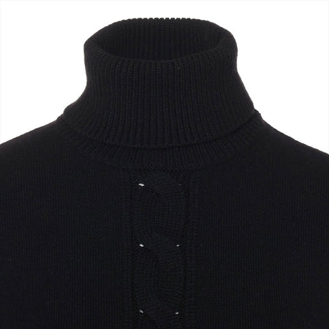 CELINE Size:L Cashmere Vest Turtleneck knit black WS15546