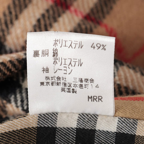 BURBERRY Size 10 Nova Check Trench Coat with Liner coat beige WS15547