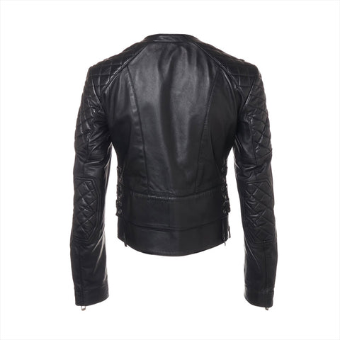 BALENCIAGA Leather rider lambskin size 38 Jacket black WS15548
