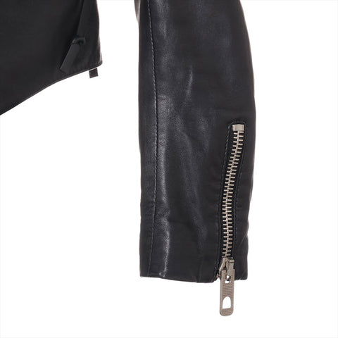 BALENCIAGA Leather rider lambskin size 38 Jacket black WS15548