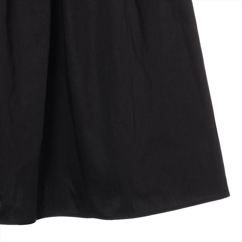Miu Miu Size:38 17 Gathered Flare Cotton skirt black WS15549