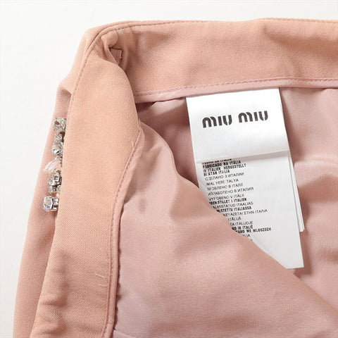 Miu Miu Size:36 2014 Bijou skirt beige WS15551