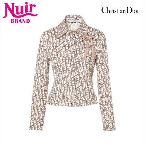 Christian Dior 2005 Trotter Oblique Size:36 Jacket Brown WS15552