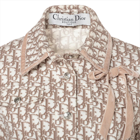 Christian Dior 2005 Trotter Oblique Size:36 Jacket Brown WS15552