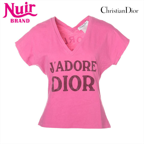 Christian Dior Size: 40 V-neck J'Adore 2003 Short sleeve T-shirt pink WS15554