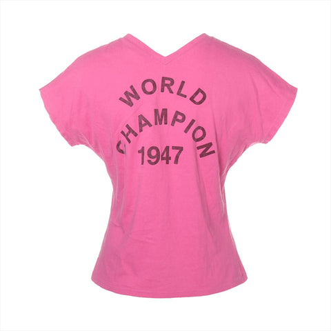 Christian Dior Size: 40 V-neck J'Adore 2003 Short sleeve T-shirt pink WS15554