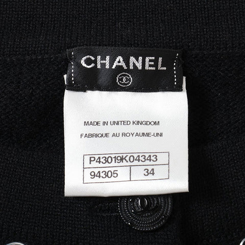 CHANEL Size:34 cashmere P43019 cardigan black WS15557