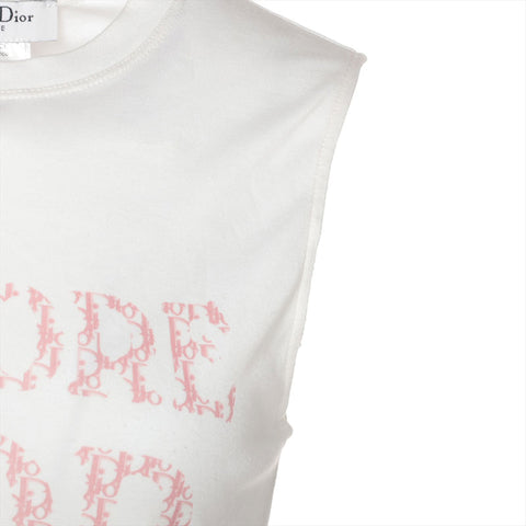 Christian Dior Size:36 Sleeveless Trotter J'Adore 2004 Tank top white WS15558