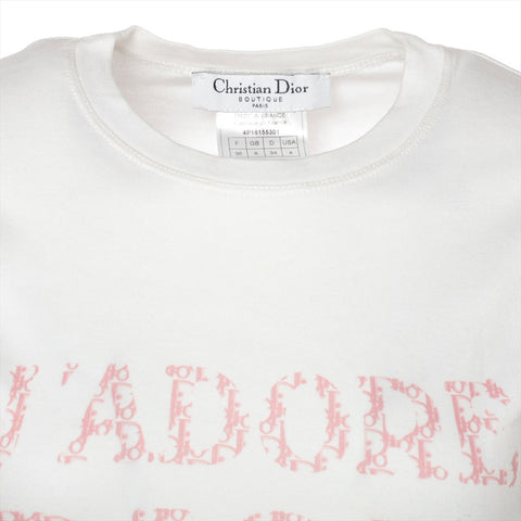 Christian Dior Size:36 Sleeveless Trotter J'Adore 2004 Tank top white WS15558