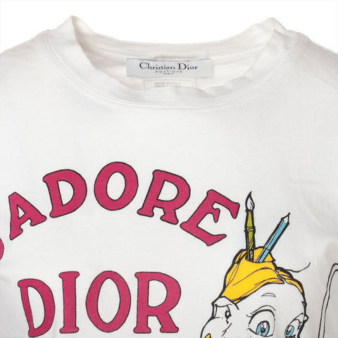 Christian Dior J'adore Print Cotton Size:38 Short sleeve T-shirt white WS15560