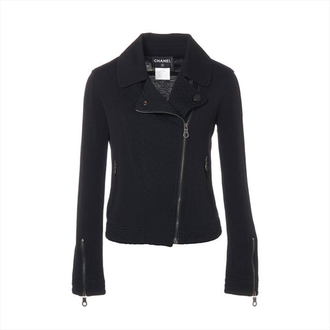 CHANEL Size:36 2010 COCO Mark Riders Jacket black WS15562