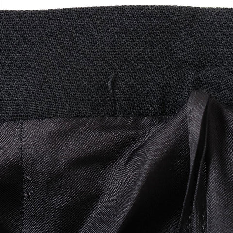 CHANEL Size:36 98P 1998 Wool No-collar Chain suit black WS15566