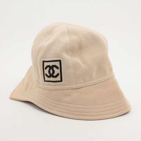 CHANEL Sports Line Bucket Hat Size: M hat beige WS15573