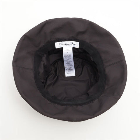 Christian Dior Teddy D Macrocannage Hat 58 hat black WS15574