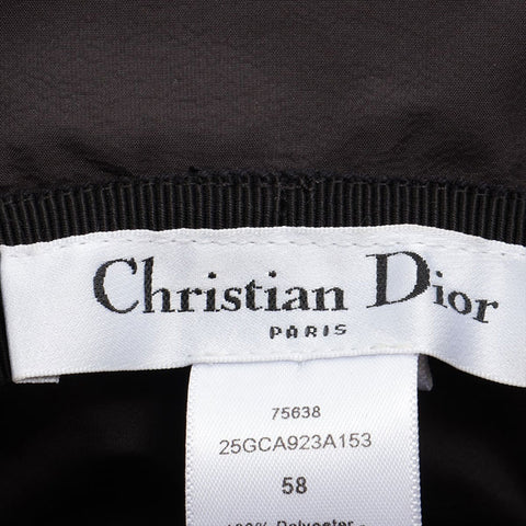 Christian Dior Teddy D Macrocannage Hat 58 hat black WS15574