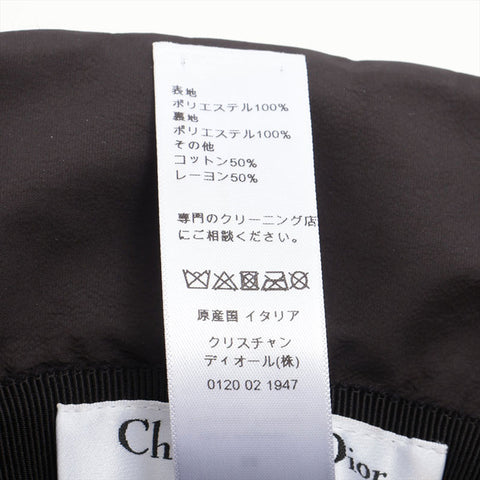 Christian Dior Teddy D Macrocannage Hat 58 hat black WS15574