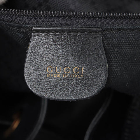 グッチ GUCCI バンブー レザー リュック・デイパック ブラック WS15577