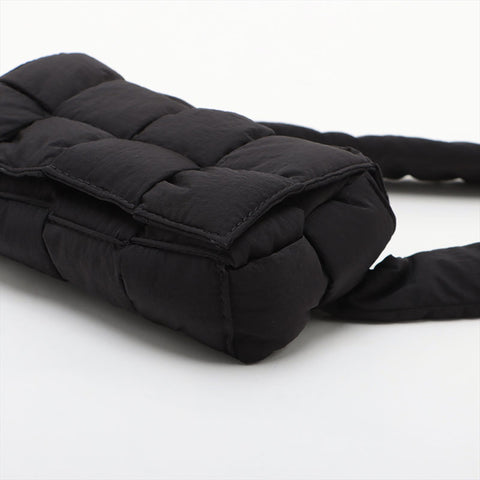BOTTEGAVENETA Tech Padded Cassette Mini Nylon Waist bag black WS15581