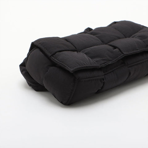 BOTTEGAVENETA Tech Padded Cassette Mini Nylon Waist bag black WS15581